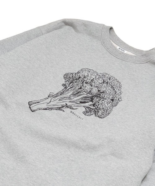 Knuu（ヌウ）の「Broccoli Sweatshirt（スウェット・メンズ・ヘザーグレー/マルーン/ホワイト・SMALL/MEDIUM/LARGE/X-LARGE）」の6枚目の写真