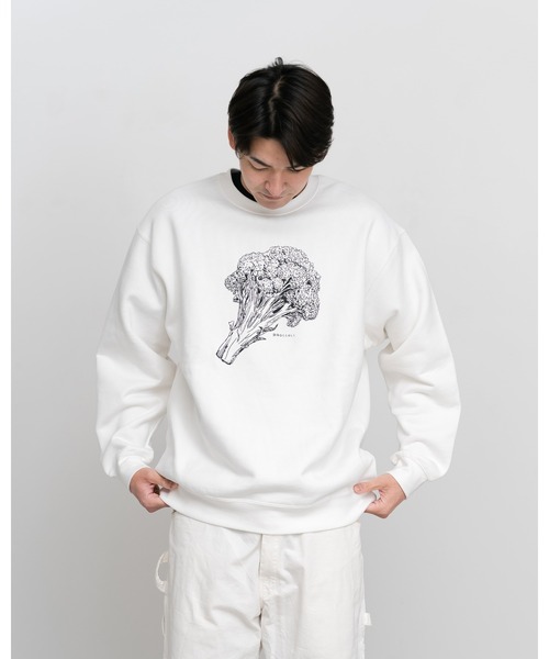 Knuu（ヌウ）の「Broccoli Sweatshirt（スウェット・メンズ・ヘザーグレー/マルーン/ホワイト・SMALL/MEDIUM/LARGE/X-LARGE）」の7枚目の写真