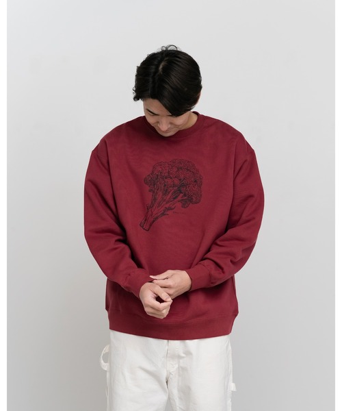 Knuu（ヌウ）の「Broccoli Sweatshirt（スウェット・メンズ・ヘザーグレー/マルーン/ホワイト・SMALL/MEDIUM/LARGE/X-LARGE）」の8枚目の写真