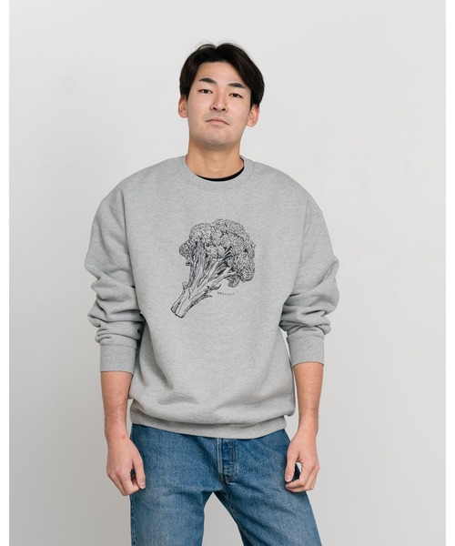Knuu（ヌウ）の「Broccoli Sweatshirt（スウェット・メンズ・ヘザーグレー/マルーン/ホワイト・SMALL/MEDIUM/LARGE/X-LARGE）」の9枚目の写真