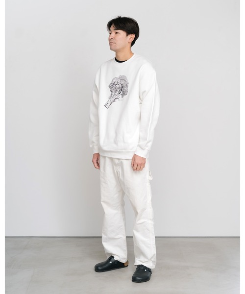 Knuu（ヌウ）の「Broccoli Sweatshirt（スウェット・メンズ・ヘザーグレー/マルーン/ホワイト・SMALL/MEDIUM/LARGE/X-LARGE）」の10枚目の写真
