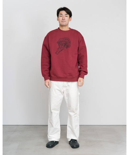 Knuu（ヌウ）の「Broccoli Sweatshirt（スウェット・メンズ・ヘザーグレー/マルーン/ホワイト・SMALL/MEDIUM/LARGE/X-LARGE）」の11枚目の写真