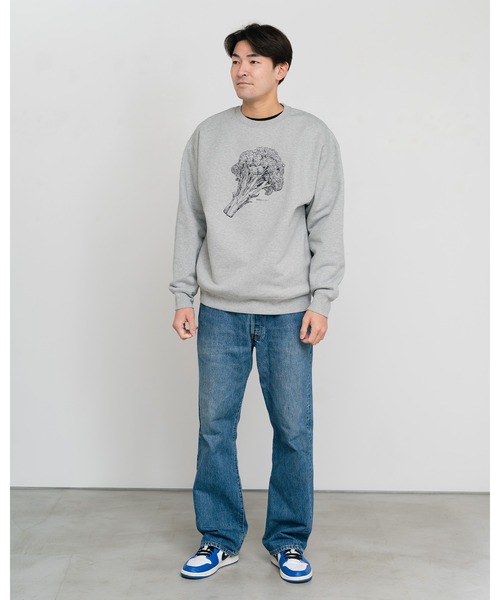 Knuu（ヌウ）の「Broccoli Sweatshirt（スウェット・メンズ・ヘザーグレー/マルーン/ホワイト・SMALL/MEDIUM/LARGE/X-LARGE）」の12枚目の写真