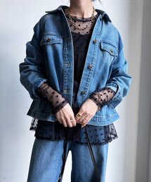 【WEB限定】ドットチュールチュニック