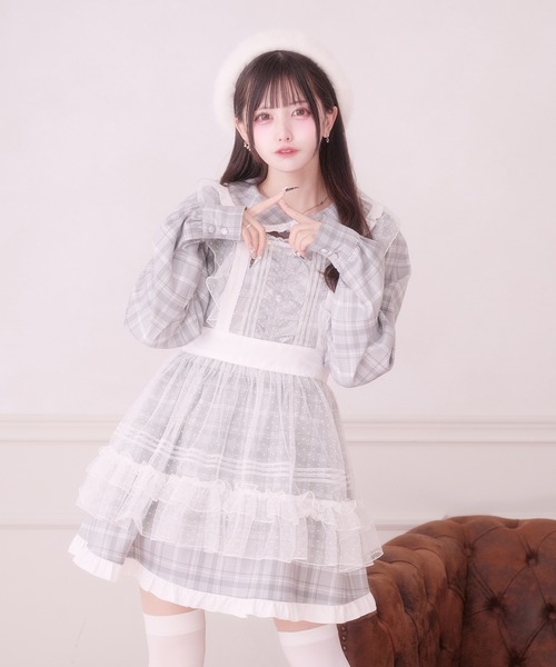 Pal elfy（パルエルフィー）の「スウィートフリルワンピース（ワンピース・レディース・ブラック/ピンク/グレー・フリー）」の17枚目の写真