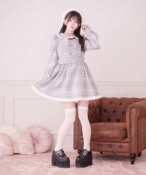 Pal elfy（パルエルフィー）の「スウィートフリルワンピース（ワンピース・レディース・ブラック/ピンク/グレー・フリー）」の15枚目の写真