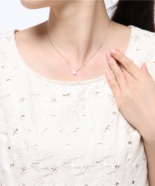 BELLESIORA（ベルシオーラ）の「PTプラチナダイヤモンドネックレス（ネックレス・レディース・プラチナム・FREE）」の7枚目の写真