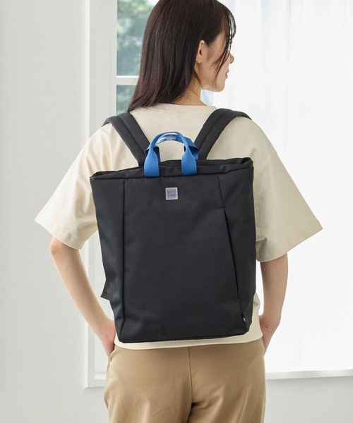 ROOTOTE（ルートート）の「ルートート / SN.セオルー.ライトウォーターリペレント-H（バックパック/リュック・レディース・グレー/アイボリー/ブラック・FREE）」の2枚目の写真