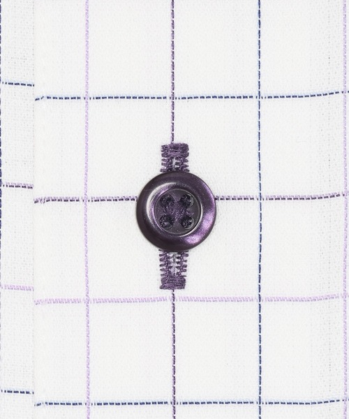 TOKYO SHIRTS（トウキョウシャツ）の「形態安定ノンアイロン ドゥエボットーニ 長袖ビジネスワイシャツ（ビジネスシャツ・メンズ・パープル・首回り37cm-裄丈84cm/首回り39cm-裄丈80cm/首回り41cm-裄丈82cm/首回り41cm-裄丈86cm/首回り42cm-裄丈82cm/首回り42cm-裄丈86cm/首回り43cm-裄丈82cm/首回り43cm-裄丈86cm/首回り37cm-裄丈80cm/首回り39cm-裄丈84cm）」の4枚目の写真