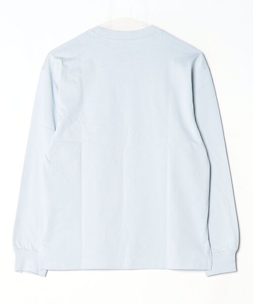 adidas(アディダス)の「エッセンシャルズ プラス スモール ロゴ ルーズフィット長袖Tシャツ / ロンT / アディダス adidas(Tシャツ/カットソー・レディース・ブルー・XX-LARGE/LARGE/MEDIUM/SMALL/X-LARGE/X-SMALL)」の6枚目の写真