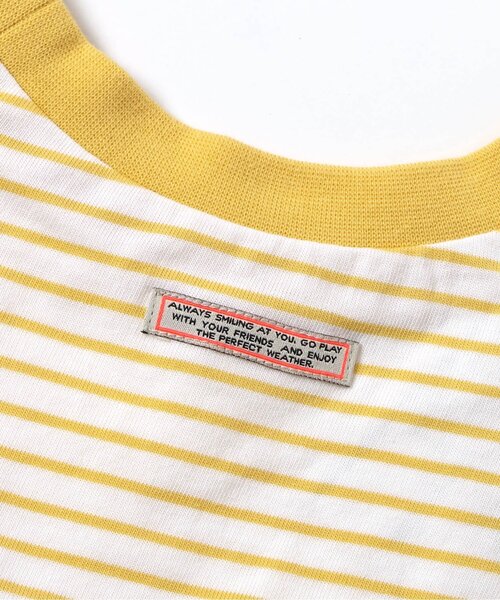 BREEZE（ブリーズ）の「【リンク】チュールフレンチスリーブTシャツ（Tシャツ/カットソー・キッズ・レッド/イエロー/チャコール/オフホワイト・140/130/120/110/100/90/80）」の8枚目の写真