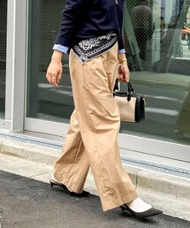 NOLLEY’S | 【一部WEB限定サイズ】ウォッシャブル撥水ワイドラップパンツ(その他パンツ)