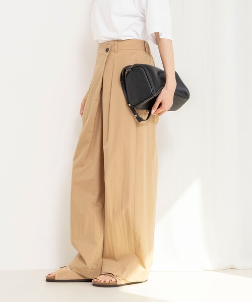 NOLLEY’S（ノーリーズ）の「【一部WEB限定サイズ】ウォッシャブル撥水ワイドラップパンツ（その他パンツ・レディース・ベージュ/ホワイト/ピンク/ブラック・34/36/38/39）」の14枚目の写真