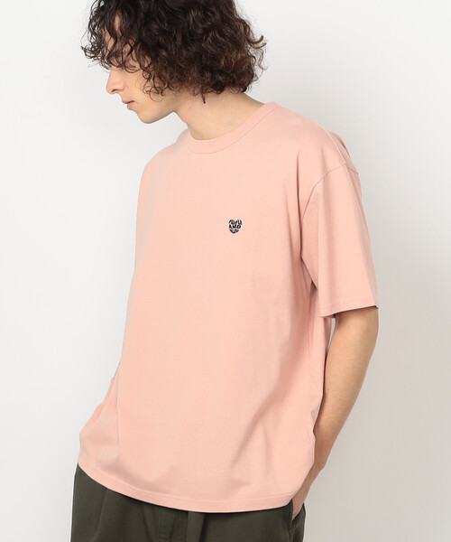 Purple&Yellow（パープルアンドイエロー）の「ハートロゴ刺繍 半袖Tシャツ（Tシャツ/カットソー・メンズ・ホワイト/ブラック・MEDIUM/LARGE）」の21枚目の写真