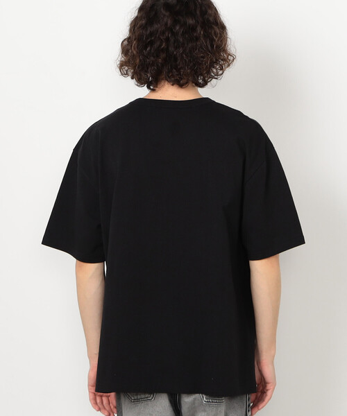 Purple&Yellow（パープルアンドイエロー）の「ハートロゴ刺繍 半袖Tシャツ（Tシャツ/カットソー・メンズ・ホワイト/ブラック・MEDIUM/LARGE）」の6枚目の写真