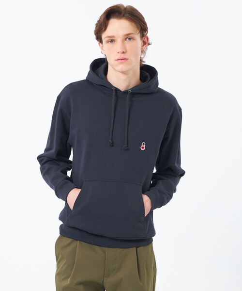 MACKINTOSH PHILOSOPHY（ﾏｯｷﾝﾄｯｼｭ ﾌｨﾛｿﾌｨｰ）の「【WEB&一部店舗限定】バッキンガムベア 10オンス裏パイル ワンポイントフーデッドパーカー（パーカー・メンズ・ベージュ系その他3/ブルー系その他3/グレー系その他2/ダークネイビー・42/40/38）」の3枚目の写真