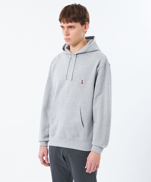 MACKINTOSH PHILOSOPHY（ﾏｯｷﾝﾄｯｼｭ ﾌｨﾛｿﾌｨｰ）の「【WEB&一部店舗限定】バッキンガムベア 10オンス裏パイル ワンポイントフーデッドパーカー（パーカー・メンズ・ベージュ系その他3/ブルー系その他3/グレー系その他2/ダークネイビー・42/40/38）」の14枚目の写真