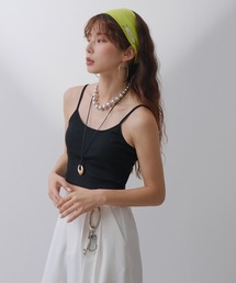 bohmal | 【接触冷感】【UVカット】【抗菌防臭】バンブーカップ付きクロップド丈キャミソール(キャミソール)