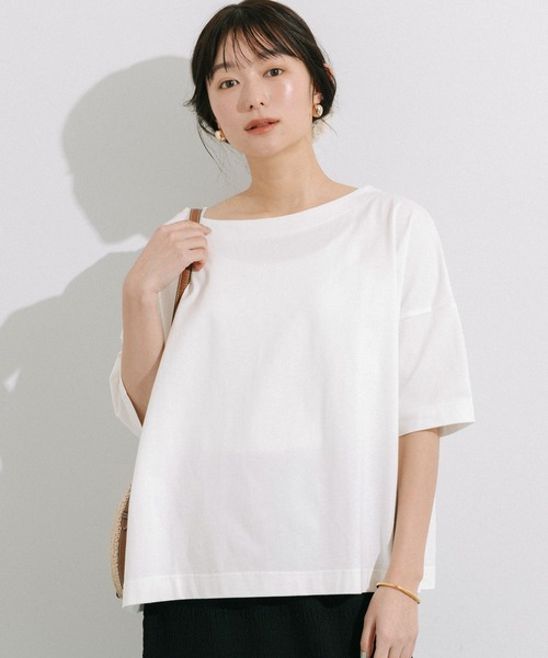 coca(coca)(コカ)の「ビッグシルエットTシャツ(Tシャツ/カットソー・レディース・ピンク/ネイビー/チャコール/ホワイト・L/S/M)」の1枚目の写真