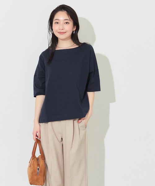 coca(coca)(コカ)の「ビッグシルエットTシャツ(Tシャツ/カットソー・レディース・ピンク/ネイビー/チャコール/ホワイト・L/S/M)」の9枚目の写真