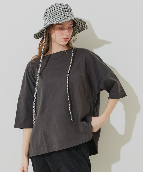 coca(coca)(コカ)の「ビッグシルエットTシャツ(Tシャツ/カットソー・レディース・ピンク/ネイビー/チャコール/ホワイト・L/S/M)」の17枚目の写真