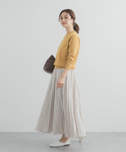 URBAN RESEARCH DOORS（アーバンリサーチドアーズ）の「オーガニックコットンクルーネックプルオーバー（ニット/セーター・レディース・オフホワイト/ブルー/イエロー・FREE）」の19枚目の写真