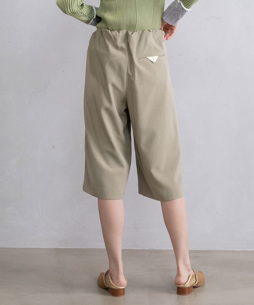 MARECHAL TERRE（マルシャルテル）の「ハーフギャザーパンツ（その他パンツ・レディース・ベージュ/ブラック/ライトカーキ/グレー・MEDIUM）」の6枚目の写真