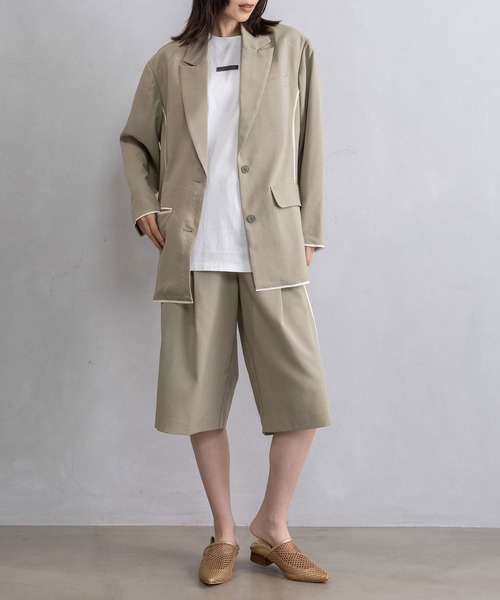 MARECHAL TERRE（マルシャルテル）の「ハーフギャザーパンツ（その他パンツ・レディース・ベージュ/ブラック/ライトカーキ/グレー・MEDIUM）」の10枚目の写真