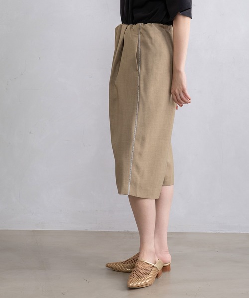 MARECHAL TERRE（マルシャルテル）の「ハーフギャザーパンツ（その他パンツ・レディース・ベージュ/ブラック/ライトカーキ/グレー・MEDIUM）」の11枚目の写真