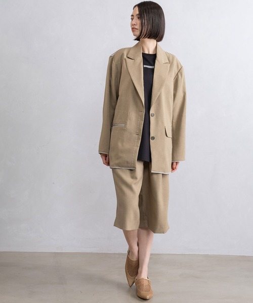 MARECHAL TERRE（マルシャルテル）の「ハーフギャザーパンツ（その他パンツ・レディース・ベージュ/ブラック/ライトカーキ/グレー・MEDIUM）」の15枚目の写真