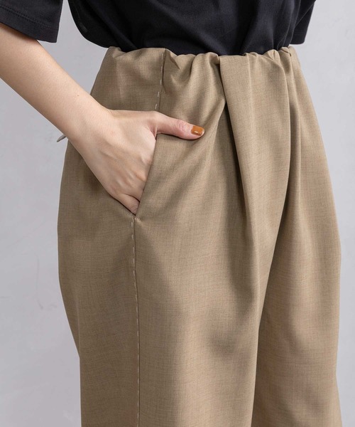 MARECHAL TERRE（マルシャルテル）の「ハーフギャザーパンツ（その他パンツ・レディース・ベージュ/ブラック/ライトカーキ/グレー・MEDIUM）」の17枚目の写真