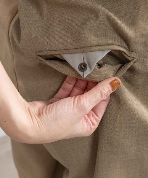 MARECHAL TERRE（マルシャルテル）の「ハーフギャザーパンツ（その他パンツ・レディース・ベージュ/ブラック/ライトカーキ/グレー・MEDIUM）」の21枚目の写真