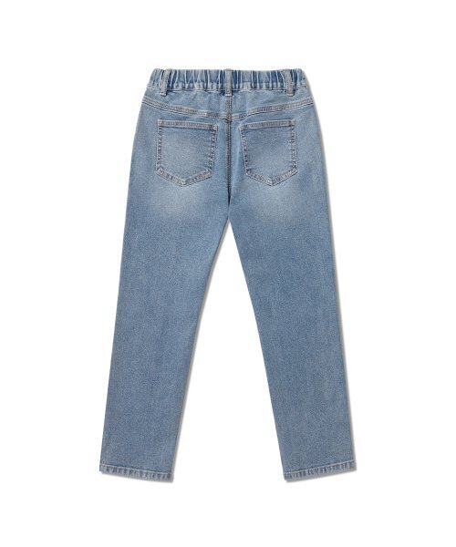 MUSINSA STANDARD KIDS（ムシンサスタンダードキッズ）の「スリムバンディングデニムパンツ[ライトインディゴ]（デニムパンツ・レディース・その他・130/110/140/120/100）」の3枚目の写真