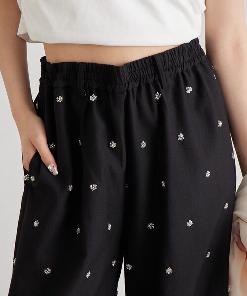 mystic（ミスティック）の「ビージーフラワースラックス（その他パンツ・レディース・ブラック/ブルー/アイボリー・1/2）」の17枚目の写真