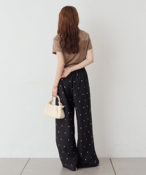 3サイズ展開/SET UPスタイルにも◎】ビージーフラワースラックス