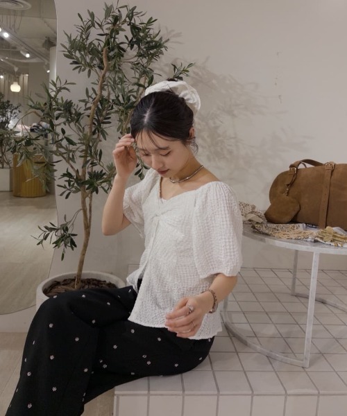 3サイズ展開/SET UPスタイルにも◎】ビージーフラワースラックス