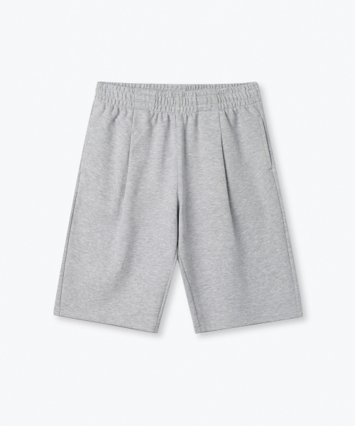 MUSINSA STANDARD KIDS（ムシンサスタンダードキッズ）の「ダブルニットワンタックバミューダスウェットパンツ[ミディアムグレー]（その他パンツ・レディース・その他・110/100/120/130/160/140/150）」の2枚目の写真