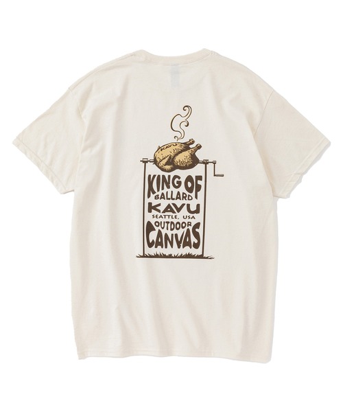 KAVU(カブー)の「KAVU/カブー BBQ Tee/バーベキュー Tシャツ(Tシャツ/カットソー・メンズ・ナチュラル/チャコールグレー・MEDIUM/LARGE)」の6枚目の写真