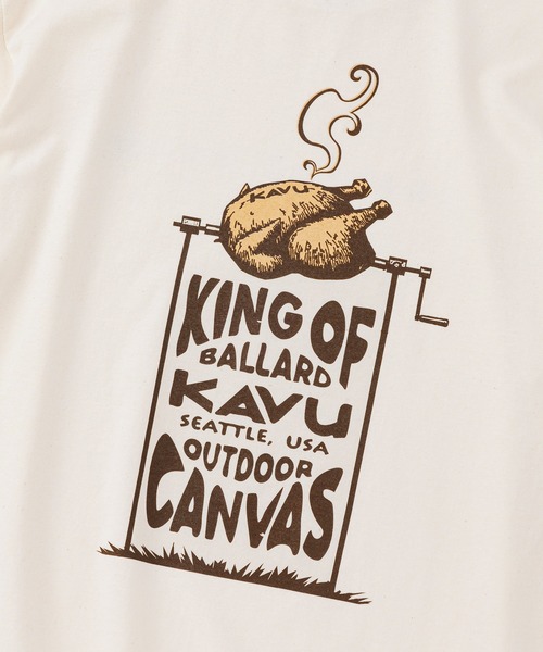 KAVU(カブー)の「KAVU/カブー BBQ Tee/バーベキュー Tシャツ(Tシャツ/カットソー・メンズ・ナチュラル/チャコールグレー・MEDIUM/LARGE)」の9枚目の写真