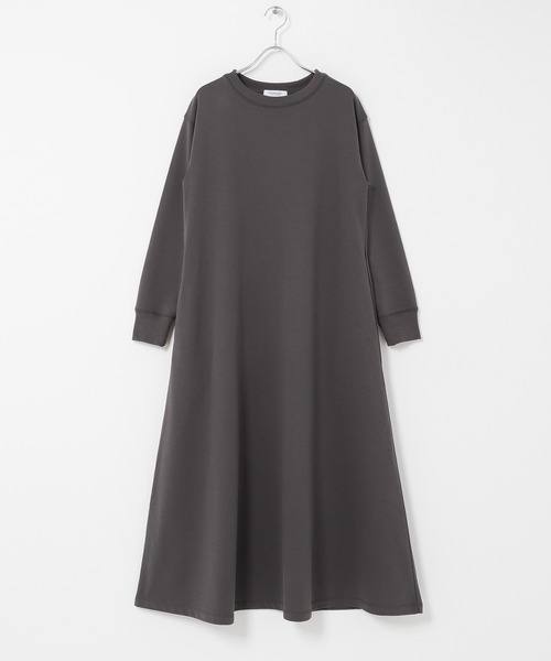 URBAN RESEARCH Sonny Label（アーバンリサーチサニーレーベル）の「『WEB限定』裏毛Aラインワンピース（ワンピース・レディース・チャコールグレー/ブラック・FREE）」の17枚目の写真