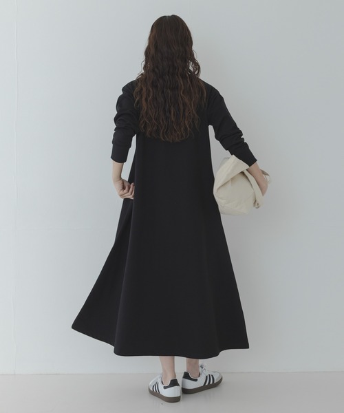 URBAN RESEARCH Sonny Label（アーバンリサーチサニーレーベル）の「『WEB限定』裏毛Aラインワンピース（ワンピース・レディース・チャコールグレー/ブラック・FREE）」の16枚目の写真