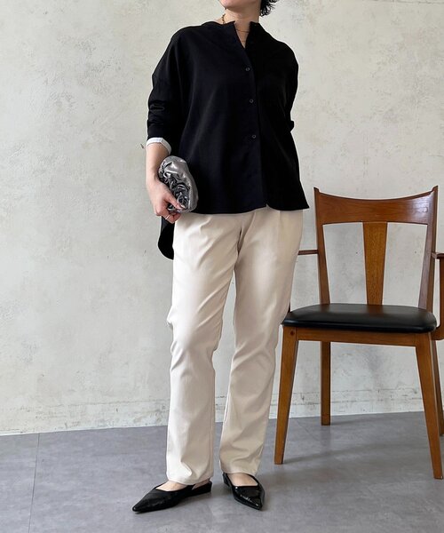 un dix cors（アンディコール）の「【S/Mサイズ展開】【360度極伸び！】ストレッチテーパードパンツ（その他パンツ・レディース・ライトグレー/ライム/ブラウン/ベージュ/チャコールグレー/オフホワイト/ブラック/ブルー・SMALL/MEDIUM）」の13枚目の写真