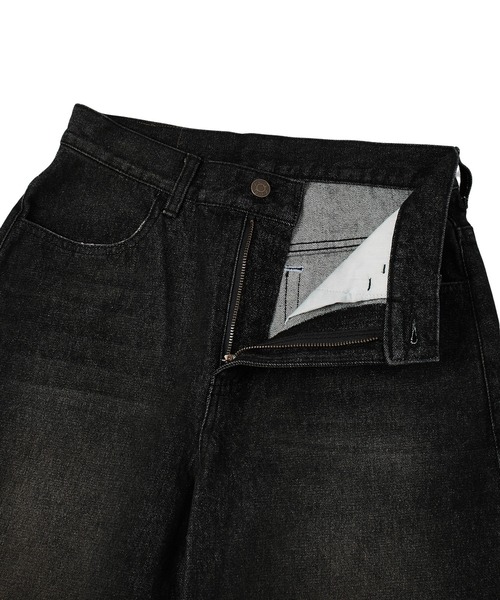 X-girl(エックスガール)の「WAXED DENIM SHORTS(デニムパンツ・レディース・ブラック/ライトインディゴブルー・S/M)」の21枚目の写真