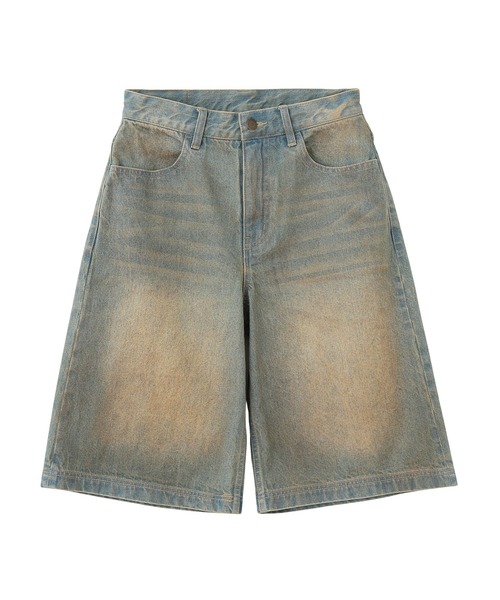 X-girl(エックスガール)の「WAXED DENIM SHORTS(デニムパンツ・レディース・ブラック/ライトインディゴブルー・S/M)」の16枚目の写真