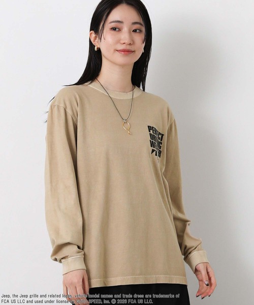 GOOD ROCK SPEED(グッドロックスピード)の「JeepバックトラックTシャツ(Tシャツ/カットソー・レディース・ライトベージュ・FREE)」の11枚目の写真