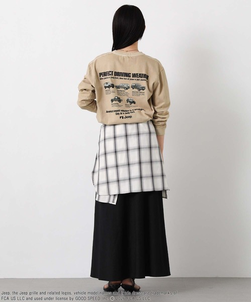 GOOD ROCK SPEED(グッドロックスピード)の「JeepバックトラックTシャツ(Tシャツ/カットソー・レディース・ライトベージュ・FREE)」の14枚目の写真