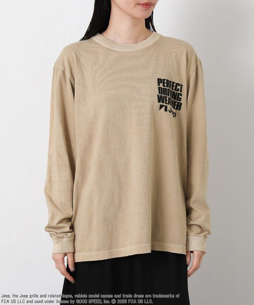 GOOD ROCK SPEED(グッドロックスピード)の「JeepバックトラックTシャツ(Tシャツ/カットソー・レディース・ライトベージュ・FREE)」の18枚目の写真