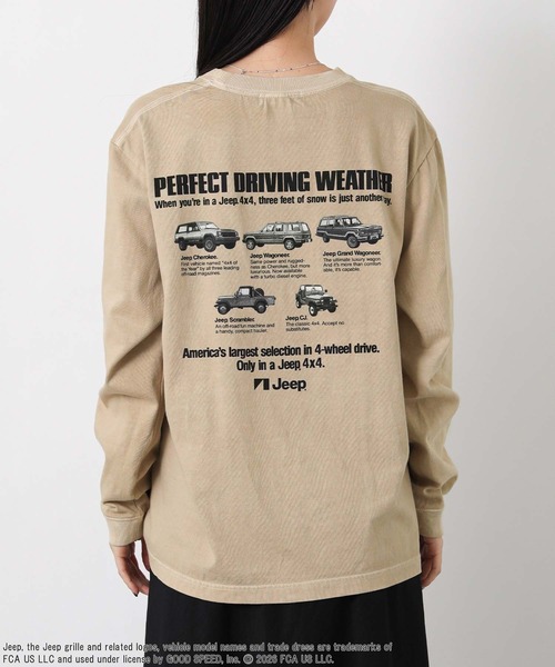GOOD ROCK SPEED(グッドロックスピード)の「JeepバックトラックTシャツ(Tシャツ/カットソー・レディース・ライトベージュ・FREE)」の19枚目の写真