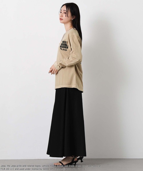 GOOD ROCK SPEED(グッドロックスピード)の「JeepバックトラックTシャツ(Tシャツ/カットソー・レディース・ライトベージュ・FREE)」の3枚目の写真