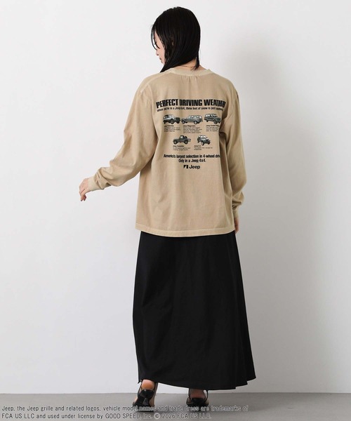 GOOD ROCK SPEED(グッドロックスピード)の「JeepバックトラックTシャツ(Tシャツ/カットソー・レディース・ライトベージュ・FREE)」の4枚目の写真